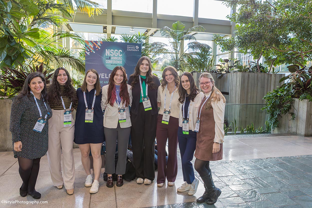 Group of conference attendees in Seattle Convention Center atrium