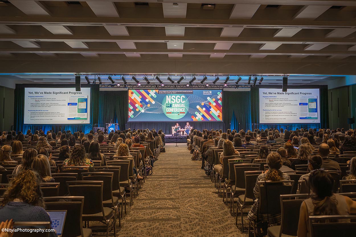 View of speaker stage at Seattle conference
